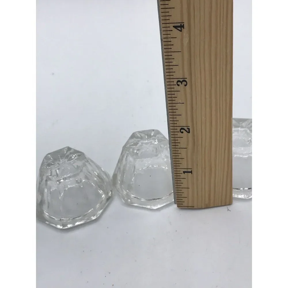 Salt Cellars Dips Clear‎ Glass set of 7 (3 different styles)